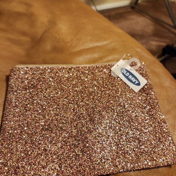 Old Navy Handbags - Old Navy Sparkled Makeup Bag NWT